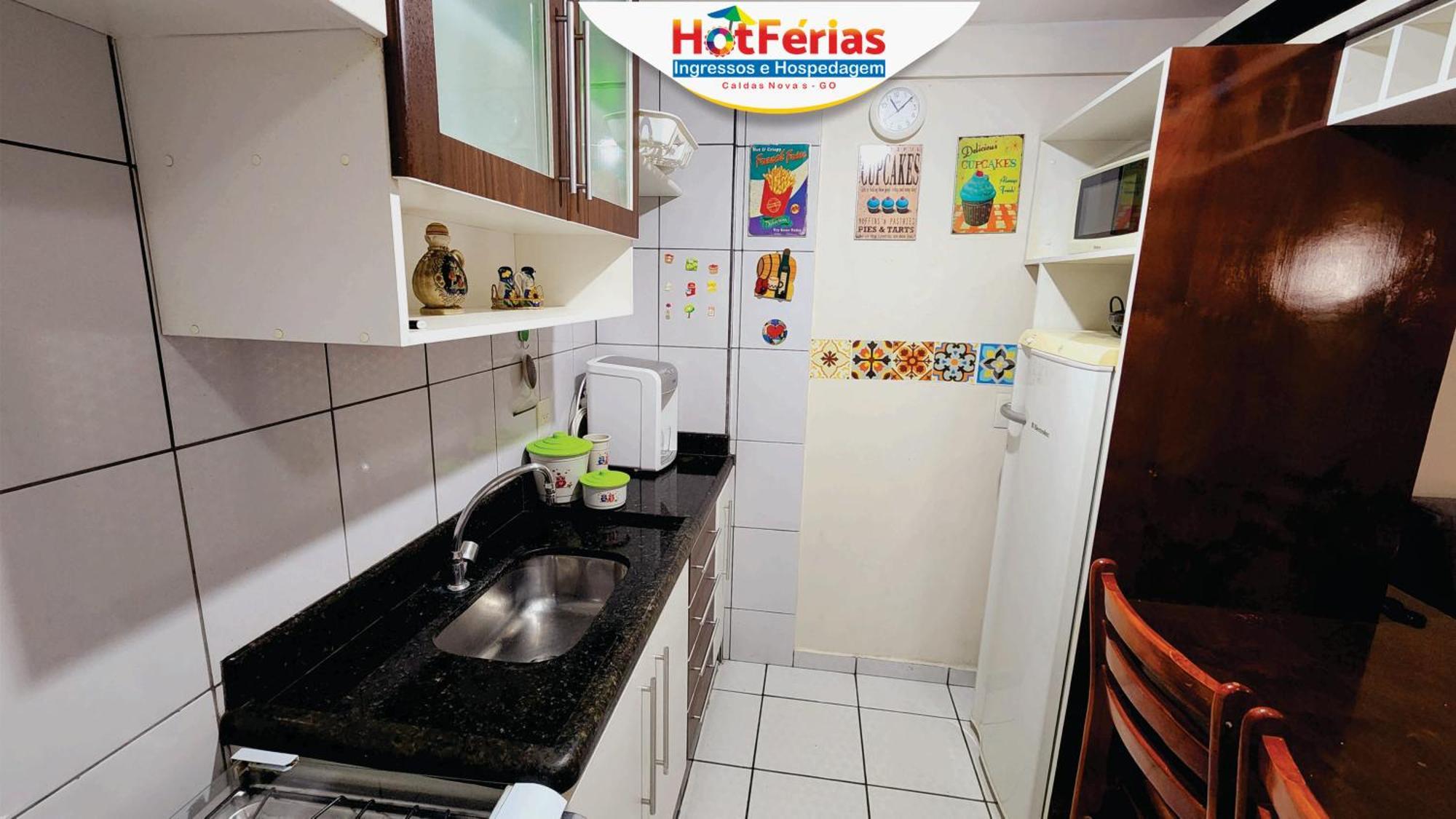 Flat Paradise, Piscinas Termais, Proximo Ao Centro - Hotferias カルダス・ノバス エクステリア 写真