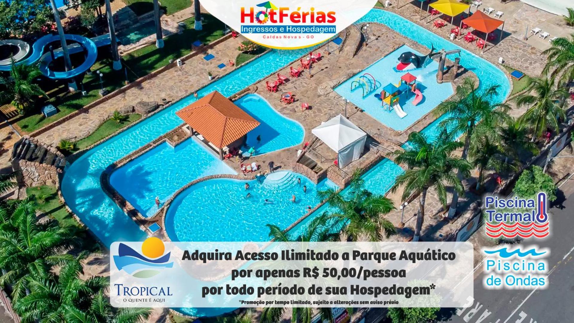 Flat Paradise, Piscinas Termais, Proximo Ao Centro - Hotferias カルダス・ノバス エクステリア 写真